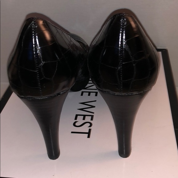 NWT Nine West Ashdown Black Heels, Size 8 - Picture 5 of 8